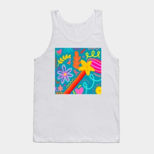 Hearts & neon doodles Tank Top